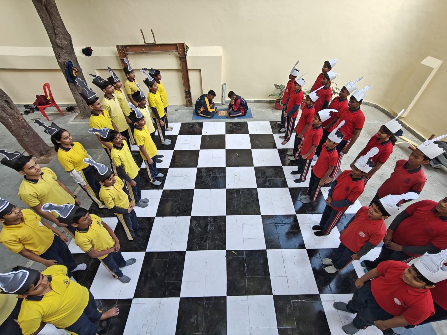 Human Chess - International Hindu School, Varanasi